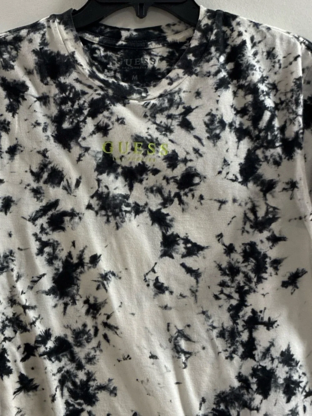 Guess Black & White Tie-Dye Short Sleeve Tee - Picture 4 of 6